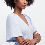 Madewell NWOT Cassie Button-Front Midi Dress in Linen Size S Photo 4