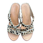 Sundance  faux cheetah fur wedge sandals, New w/o box size 36 Euro (5.5 US) Photo 1