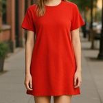 Madewell NWOT Oversized Tina Dress In Hthr Clementine Photo 0