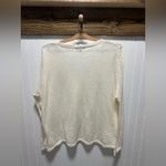 Frye  Women's White Scalloped Pointelle Ivory Cardigan Size XL classic basic Photo 1