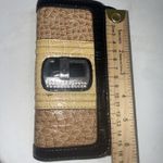 Guess Vintage Tan & White Embossed Leather trifold wallet Photo 10