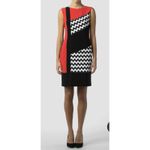 Joseph Ribkoff Tunic Sheath dress 151892 Color Block Size 10 Artsy Boho Chic Photo 1