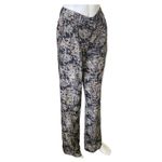 Theory Black Emmanuel Snake Silk Wide leg Trousers Photo 3