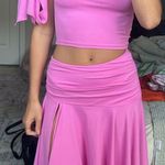 SheIn Pink Two Piece Skirt Set Photo 1
