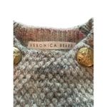 Veronica Beard Adelaide Crew Neck Full Sleeve Sweater S Merino wool/ Alpaca Gray Photo 6