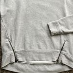 Athleta  Heather Gray Cityscape Pullover Sweatshirt with Zipper Hem Photo 3