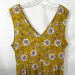Candies XL Mini Dress Yellow Floral Twist Front Sleeveless Preppy Boho 1039 Photo 4