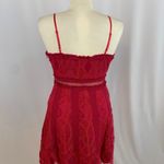 Foxiedox  Gloria Lace Mini Dress in Raspberry Photo 3