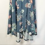 Fifteen Twenty Navy Blue Floral Wrap Midi Dress M Photo 6