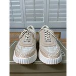Dolce Vita Dolen Fashion Sneaker Ivory Multi Woven Knit Size 7.5/8 NIB Platforms Photo 5