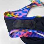 Relleciga  New Purple Leopard Print String‎ Bikini Swimsuit Tie Bathing Suit XL Photo 11