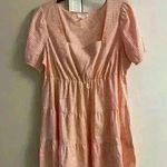 Morgan Taylor  NWT Peach Gingham Print Knee Length Dress, Size 2X.‎ Photo 0