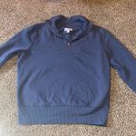 Love, Fire Cropped Blue Fleece Lined Quarter Zip Jacket Photo 0