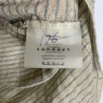 Sundays ‎ 0 Lightweight Linen Blend V Neck Stripe Top CP0623 Photo 3