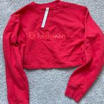 Lululemon Red/orange Lulu lemon Cropped Sweatshirt  Photo 2