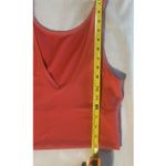 Lululemon  Orange Built‎ In Bra Tank Top V Neck Activewear Crop Size 4 Or 6 Photo 4