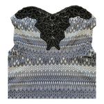 Free People Strapless Black Blue Embellished Frilly Skirt Dress Tulle Boho Small Photo 1