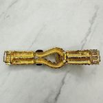 Vintage Gay Boyer Gold Silver Tone 2 Piece Interlocking Belt Buckle ✨ Photo 1