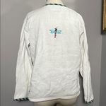 Storybook Knits Large White Cardigan with Embroidered Insects Photo 1