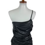 JGR STN Bodycon‎ Dress 4 Black Faux Leather Cutout Sexy Club Party Edgy Photo 1