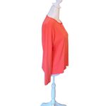 L.L.Bean Supima Cotton Cardigan Long Sleeve Top Womens Size Small Coral Pink Photo 4