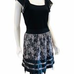 Tulle And Lace Mini Skirt Black Size M Photo 0