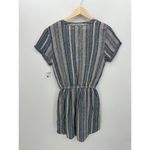 Falls Creek  Womens Linen Blend Striped Dress Size S NWOT Button Coastal Resort Photo 1