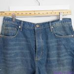 Free People NEW  paint‎ splatter raw hem cropped Maggie straight jeans, 31 Photo 8