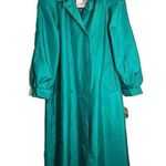 London Fog VTG London Towne by   Size 6 Bright Green Trench Coat Rain Jacket Photo 0