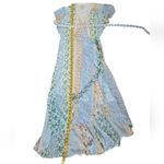 Blue Rain  Asymmetrical high low hem Floral Dress Womens Size Medium Photo 7