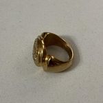 KNATURE The Label The Third Eye Bloom Gold Plated Ring 18K Pinky size 4 Photo 6