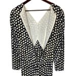 Valentino Silk Knotted Front Polka Dot Dress Black Size 8 Photo 3