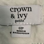 Crown & Ivy  Petite Striped Chino Short Photo 2