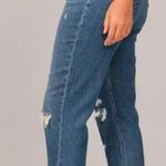 Abercrombie & Fitch Abercrombie Curve Love High Rise Mom Jean Distressed Denim Size 4 Photo 1