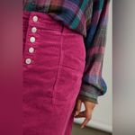 Pilcro Anthropologie  Talia Corduroy Mini Skirt in Raspberry Pink Purple Photo 6