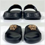 Versace NWB Palazzo Medusa Slide Sandal Black Size 37EU 1009461 DGOM8 KVO41 Photo 1
