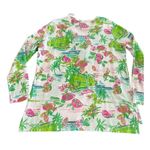 Crown & Ivy  beach Pink and Green Sweatshirt Vibrant and Stylish size M Photo 2