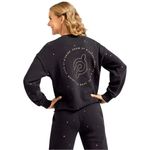 Peloton Women's Small Shine Crewneck Black Pullover Cycling Performance Apparel Photo 2