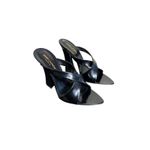 Saint Laurent NIB Eva Mule Sandal in Black Size 39 Photo 7