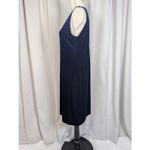 American Vintage Y2K Vintage Velvet Sleeveless Sparkle Dress Blue Size Large Photo 13