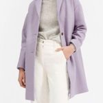 Everlane  NWOT Wool Cocoon Coat Lavender Oversize Fit Sz 12 Photo 1