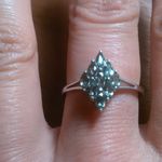 Malagasy Pine Apatite Sterling Silver Cluster Ring (Size 8) Photo 11