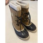 Sorel Women's Yoot Pac Waterproof Boots Sz. 7 Faux Fur Trim Mesquite Tan Black Photo 1
