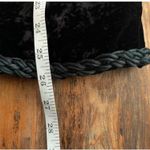 T2 80s VTG Mila Schön Due Italy Velvet Velour Jacket Wrap Skirt Braided Suit Black Size M Photo 3