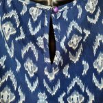 Jessica Simpson Top Blouse Women's Size Medium Blue Sleeveless Pullover Casual Photo 3