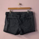 Charlotte Russe  Refuge Black Wash Distress Cuffed Hem Jean Shorts Size 12 EUC Photo 9