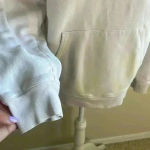 Reformation Tanner Tie Dye Hoodie in Creamsicle Pink White Photo 4