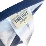 Timeout ᯾ Nautical Print Bandeau Bikini Top ᯾ Navy White Anchors + Stripes Photo 14