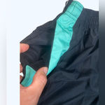 Nike Women Black Aqua Stretch Elastic Waist Athletic Running Shorts Size M(8-10) Photo 2