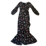 Likely Revolve Perla Floral Maxi Dress Long Sleeve Faux Wrap Party Dress Size 2 Photo 3